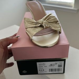 Gold kitten heel BNIB